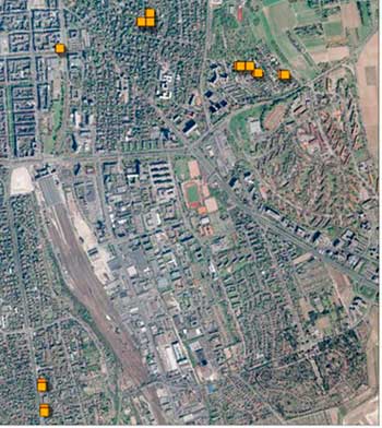 Stadtplan Projekte von Wilke und Partner