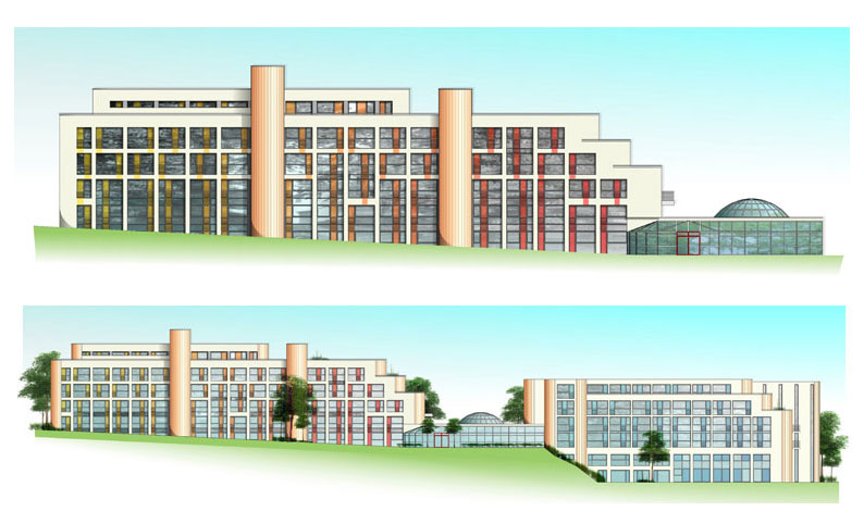 Aukammresidenz, Leibnizstra&beta;e 11 - 17, Au&Beta;enansicht